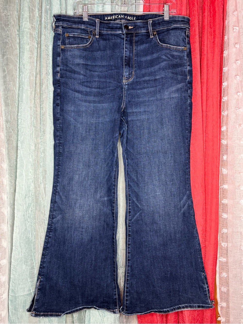 American Eagle Outfitters Navy Blue Flare Jeans